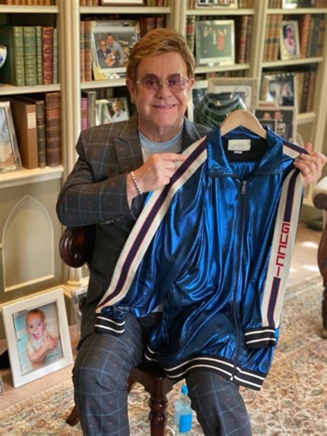 elton john gucci|elton john tracksuit.